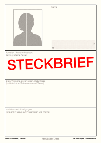 Steckbrief: Persona-Vorlage zum Ausfüllen